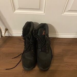 Classic Black Men's Lace-Up Boots